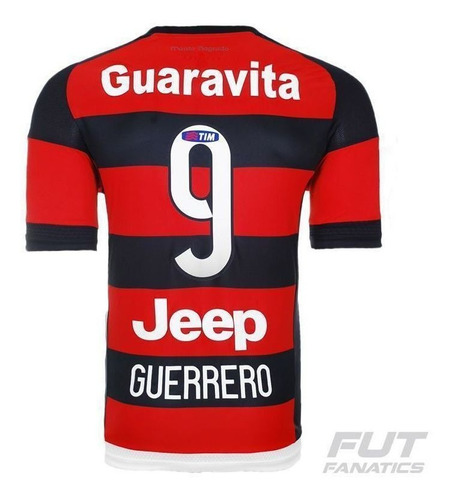 Camisa adidas Flamengo I 2015 9 Guerrero - Futfanatics