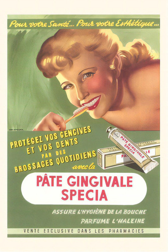 Vintage Journal Ad For French Gum Cream, De Found Image Press. Editorial Found Image Pr, Tapa Blanda En Inglés