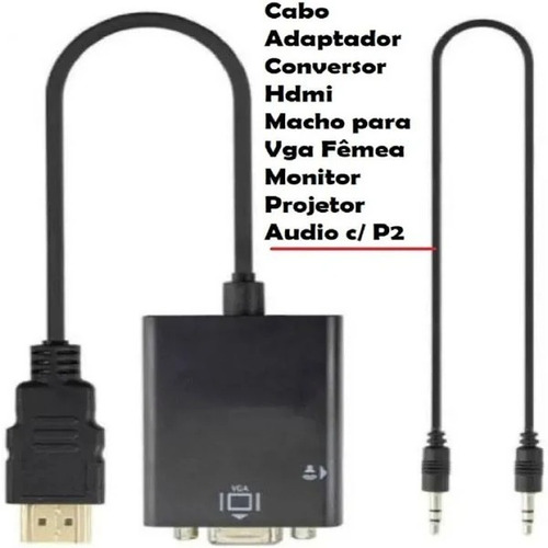 Imagem 3 de 7 de Conversor Hdmi / Vga Plus Data 807