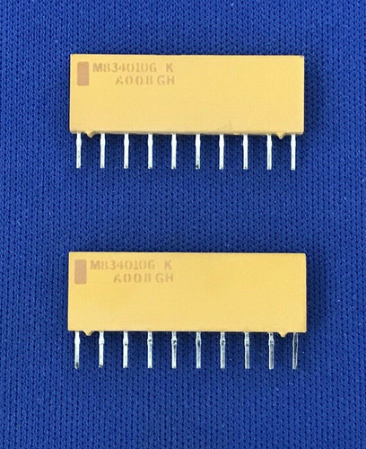 Lot Of 2 Mil Spec M8340106ka008gh Resistor Network Fixed Eeo