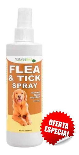 Spray Anti Garrapatas Y Pulgas - Importado - 236ml - Natural
