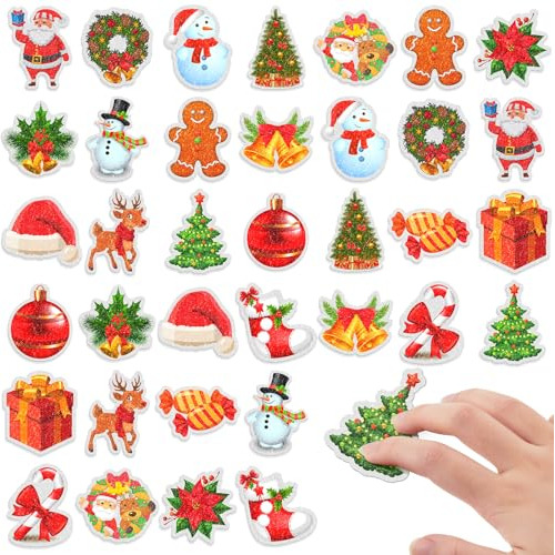 36 Pieces Sensory Stickers Cute Fidget Textured Strips ...