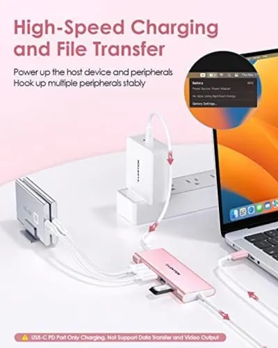 Cable Largo 10 M Con Hub Multipuerto Usb C 4 Puertos