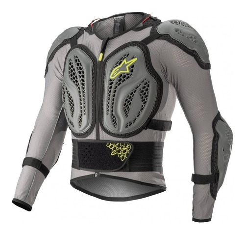 Colete Integral Alpinestars Bionic Action Cinza/flúor Novo