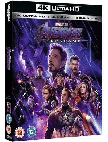 Avengers Endgame 4k Ultra Hd + Blu-ray Original Import Stock