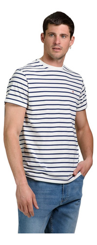 Remera Algodon Hombre Wrangler Stripes Ss