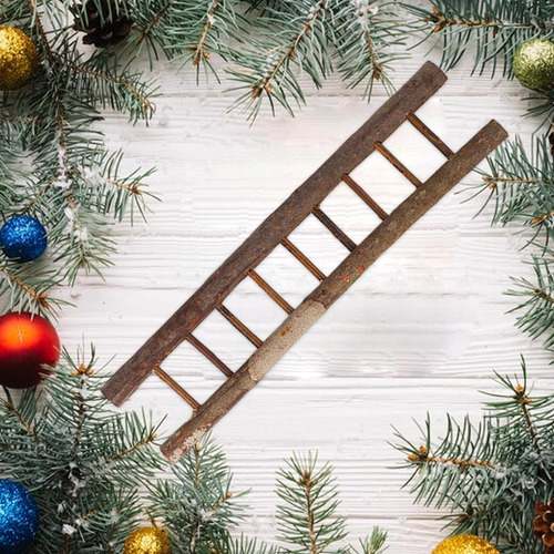 Escalera De Navidad, Decoración En Miniatura, Extra Grande