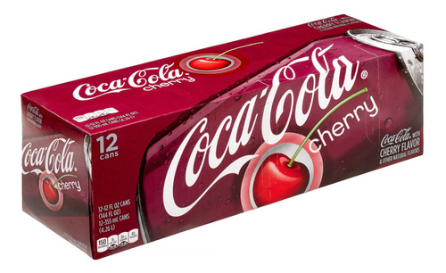 Refrigerante Coca Cola Cherry Cereja Caixa 12 Latas 355ml