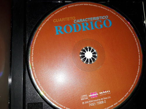 Rodrigo El Potro Cuarteto Caracteristico A 2000 En Vivo Cd (Usado)