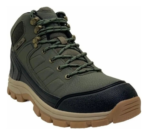 Bota Jaguar Trekking 3024 Verde-caramelo