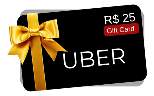 Gift Card R$25,00 Uber Digital