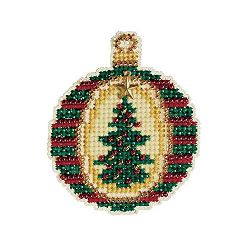 Golden Tannenbaum Beaded Counted Cross Stitch Ornament ...