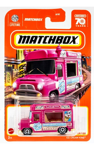 Matchbox Food Truck Ice Cream King Original Coleccion