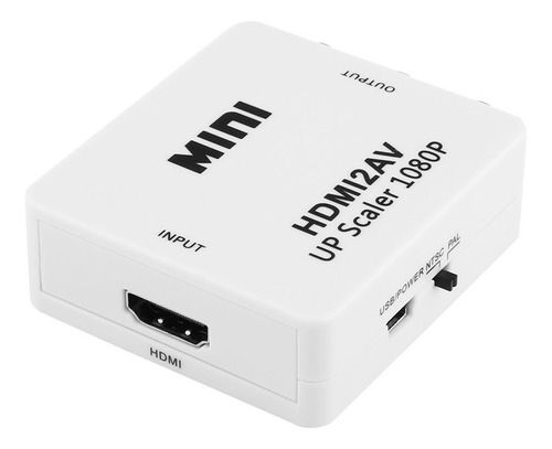 Imagem 4 de 9 de Mini Conversor Hd De Vídeo Entrada Hd-mi Saida Av2 Rca