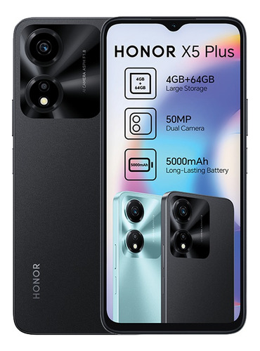 Honor X5 Plus 4+128gb Negro Desbloqueado