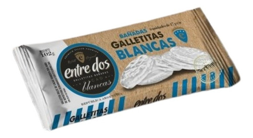Imagen 1 de 7 de Galletas Bañadas X 6 Unidades Chocolate Blanco. Entre Dos.