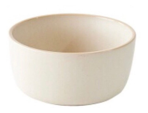 Bowl Ensaladera De Ceramica Beige Mate