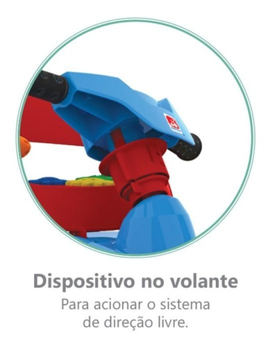 Carrinho Superquad Passeio & Pedal Bandeirante Azul 592
