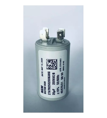 Ctp-20-250 Capacitor D Trabajo Ngm 20uf 250v 27ath250200kang