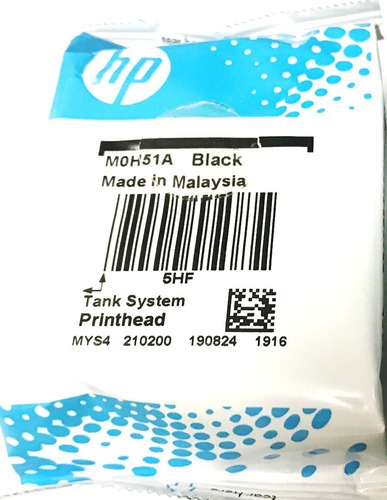 Cabezal Negro Hp Gt51 M0h51a Serie Ink Tank 100% Original