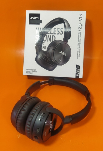 Imagen 5 de 8 de Audifonos Bluetooh -nia-q2- Radio Fm- Micro Sd -dura 5 Horas