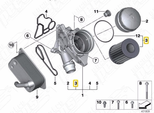 Filtro Óleo Motor Bmw 116i 2011-2013 Original