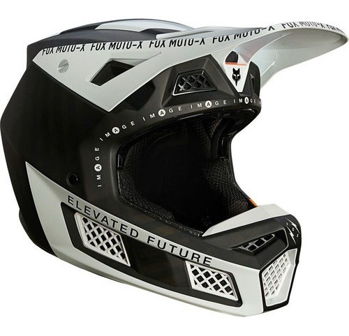 Casco Motocross Fox V3 Rs Rigz #26264-001 - Black - L