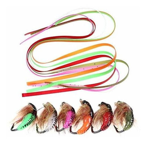 Señuelo - Greatfishing 30pcs Mix 6 Color 3mmx30cm Caddis Fly