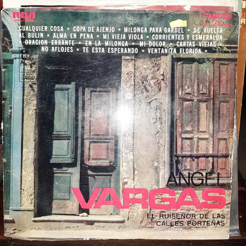 Vinilo Angel Vargas Ruiseñor Calles Porteñas Vol 2 T1