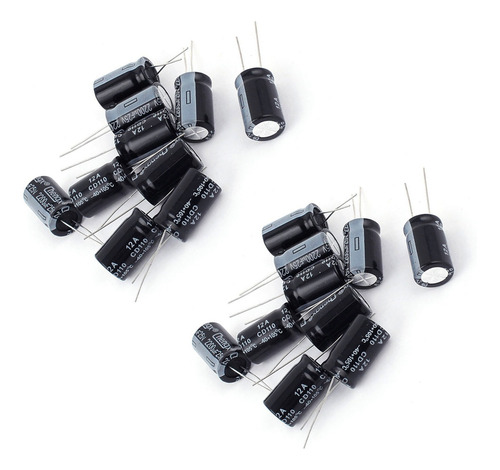 10 X Capacitor Electrolitico 680 Uf 105° 25v 35v 50v