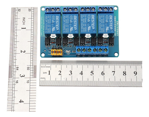 Modulo Relay Rele 4 Canales Optoacoplado 12v High Y Low