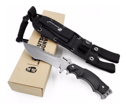 Cuchillo Tactico De Combate Hx Outdoors Con Funda