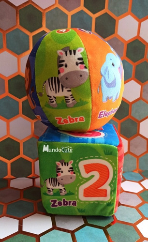 Imagen 5 de 6 de Cubos Estimulación Sensorial X 2 Unidades Juguetes Bebes