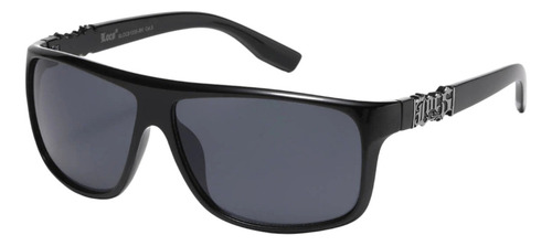 2 Lentes De Sol Locs Log Premium 8loc91236-bk, 8loc91201-wht Dorado/blanco