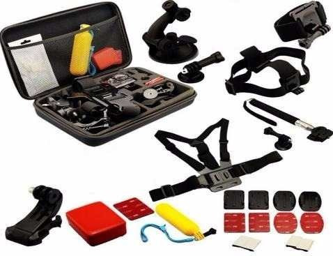 Maletín Kit Accesorios Compatible Gopro Soporte Bici Arnés