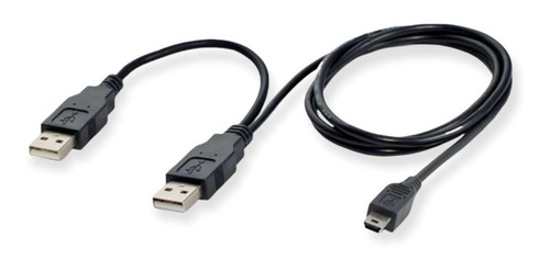 Cable Usb 2.0 Para Disco Duro Externo 75 Centímetros Negro