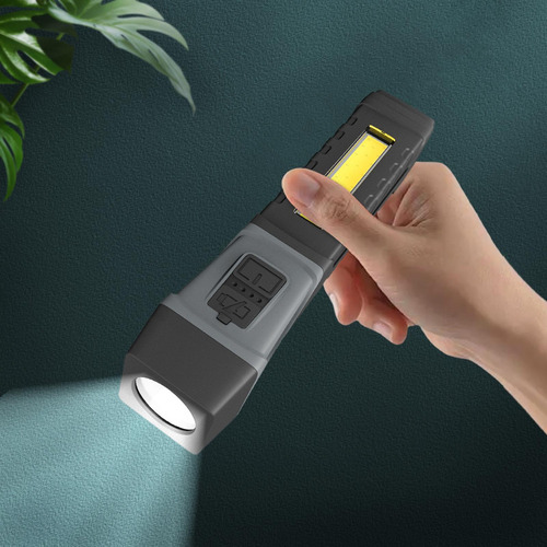 Linterna De Mano Con Cabezal De Luz Giratoria De Luz De
