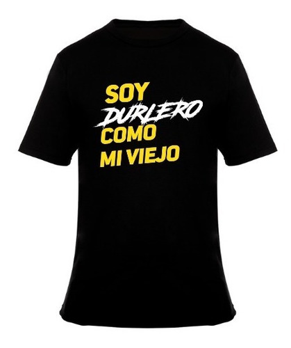 Remera Negra Durlock Oficial® - Con Frases