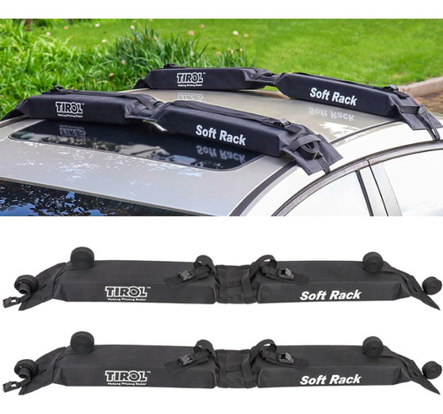 Soft Rack Auto Barra Baca Goma Kayaks Tablas Autos + Catraca