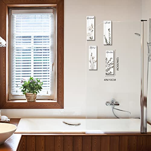 4 Piezas De Señales De Decoración De Pared Baño Que ...