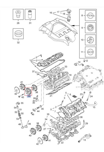 Engrane Arbol Levas Admision Gmc Canyon V6 3.6l 2016