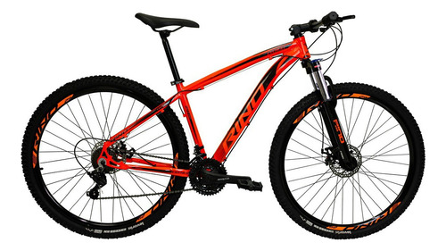 Bicicleta Aro 29 Rino Everest 24v - Index Hidraulico+trava Cor Laranja Tamanho Do Quadro 15