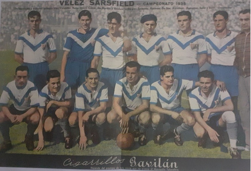 Lamina El Gráfico,  Velez Campeonato 1935