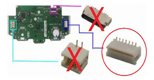 Conector Fpc Para Joystick Dualshock Ps4 Lado Placa 12 Pines