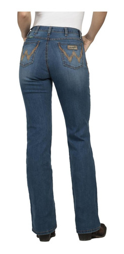 Imagen 3 de 5 de Pantalon Jeans Vaquero Cintura Alta Wrangler Mujer W07