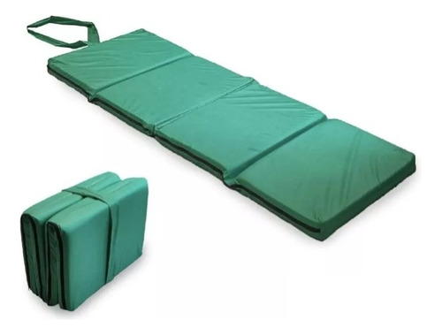 Colchoneta Modular Plegable De Camping Color Verde 180x60x5 