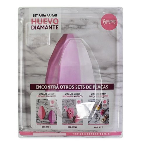 Imagen 3 de 7 de Set De 2 Moldes Placas - Diamantes De 14 Cm - Parpen