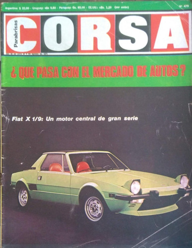 Revista Corsa Nº479 05/08/75: Fiat X1/9