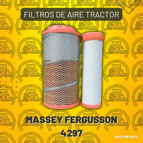 Filtros De Aire Tractor Massey Fergusson 4297