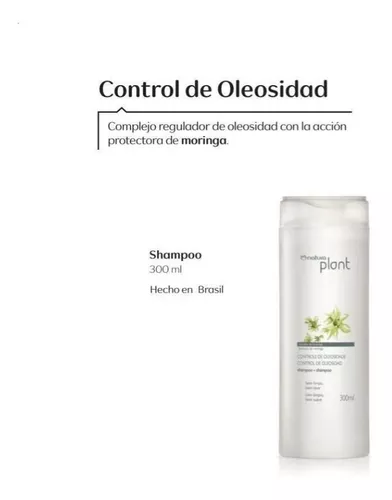 Shampoo Control De Oleosidad Plant 300ml Natura Vegano | MercadoLibre